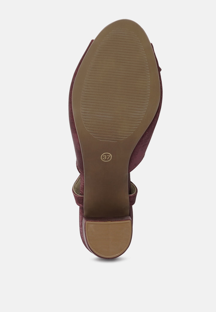 women the bow affair microfiber sandals#color_burgundy