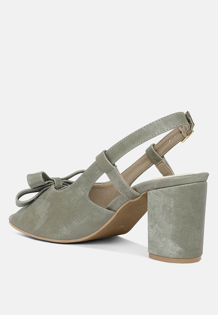women the bow affair microfiber sandals#color_olive-green