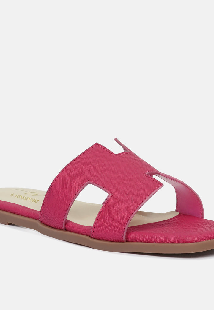 women square toe slip on flats#color_fuchsia