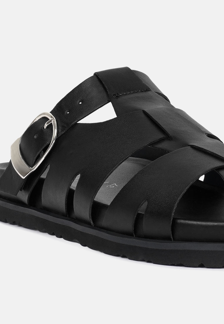 women faux leather slip on flats#color_black