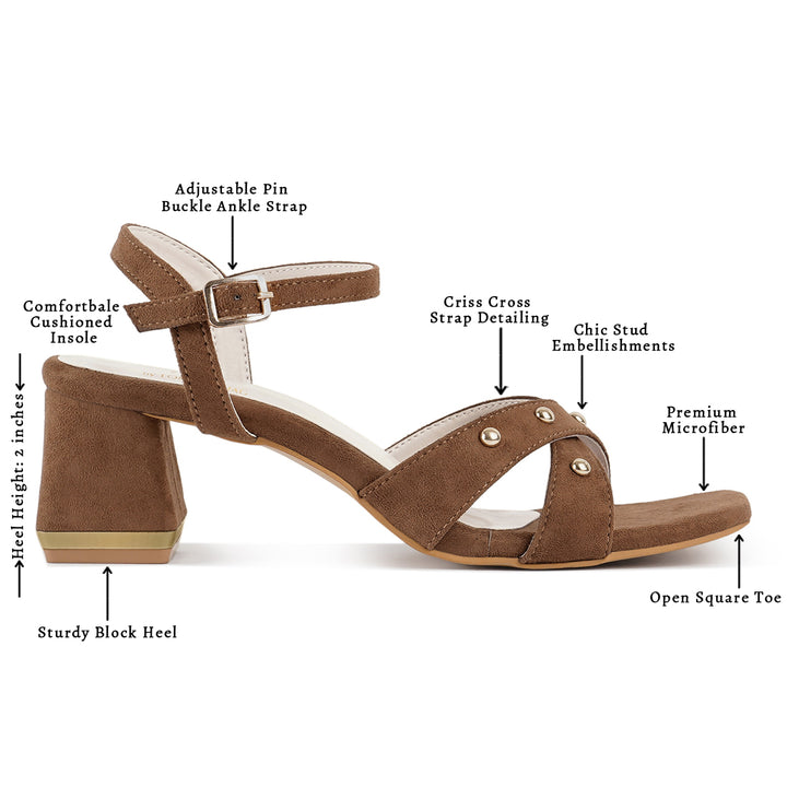 open-toe studded ankle strap sandals#color_tan