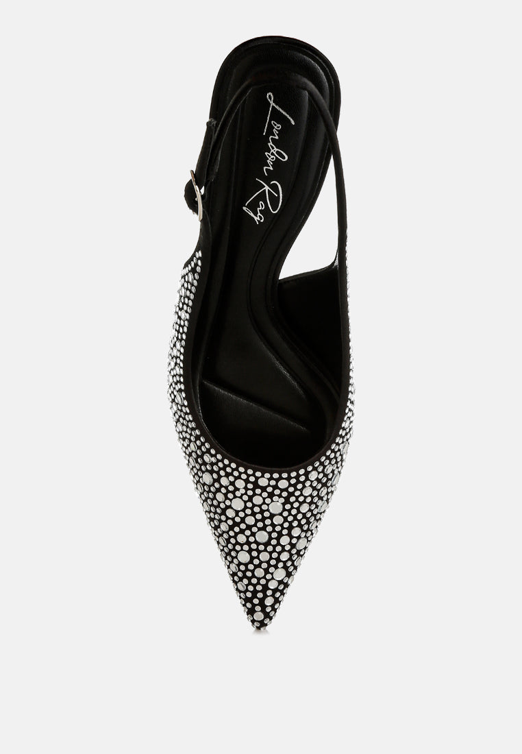 pointed toe rhinestone slingbacks
#color_black