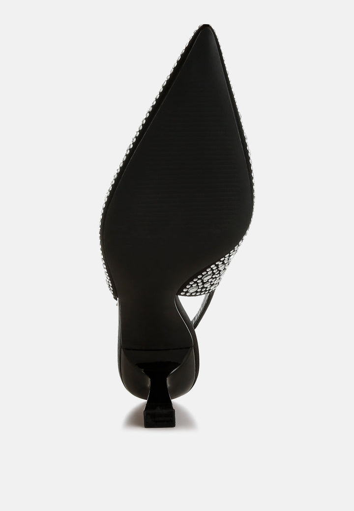 pointed toe rhinestone slingbacks
#color_black