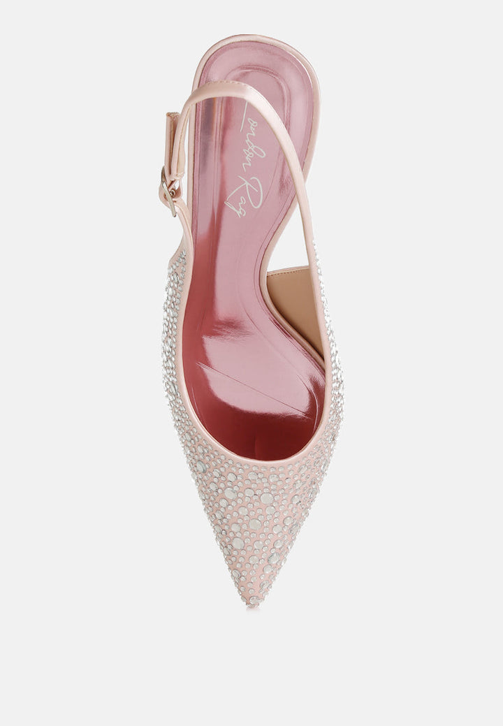 pointed toe arhinestone slingbacks
#color_pink