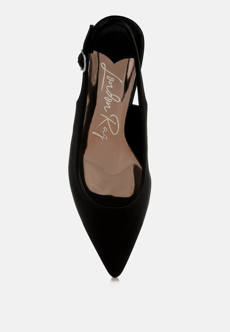 satin pointed toe slingbacks by ruw#color_black