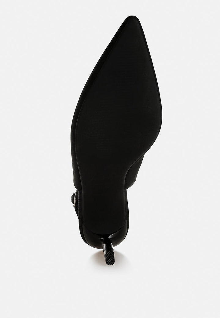 satin pointed toe slingbacks by ruw#color_black