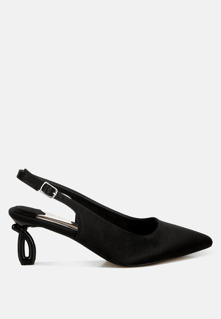 satin pointed toe slingbacks by ruw#color_black