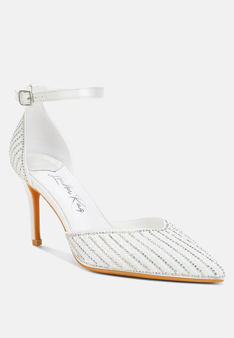 pearls & sequins embellished stiletto sandals#color_white