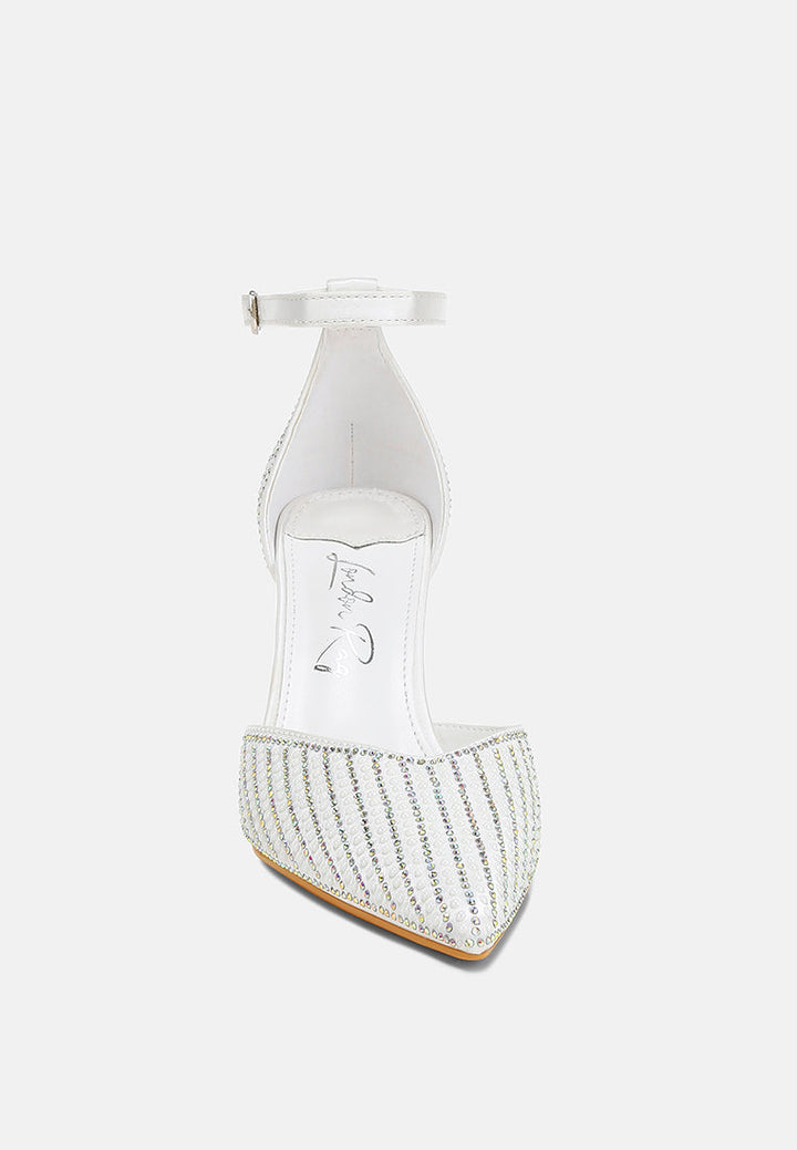 pearls & sequins embellished stiletto sandals#color_white