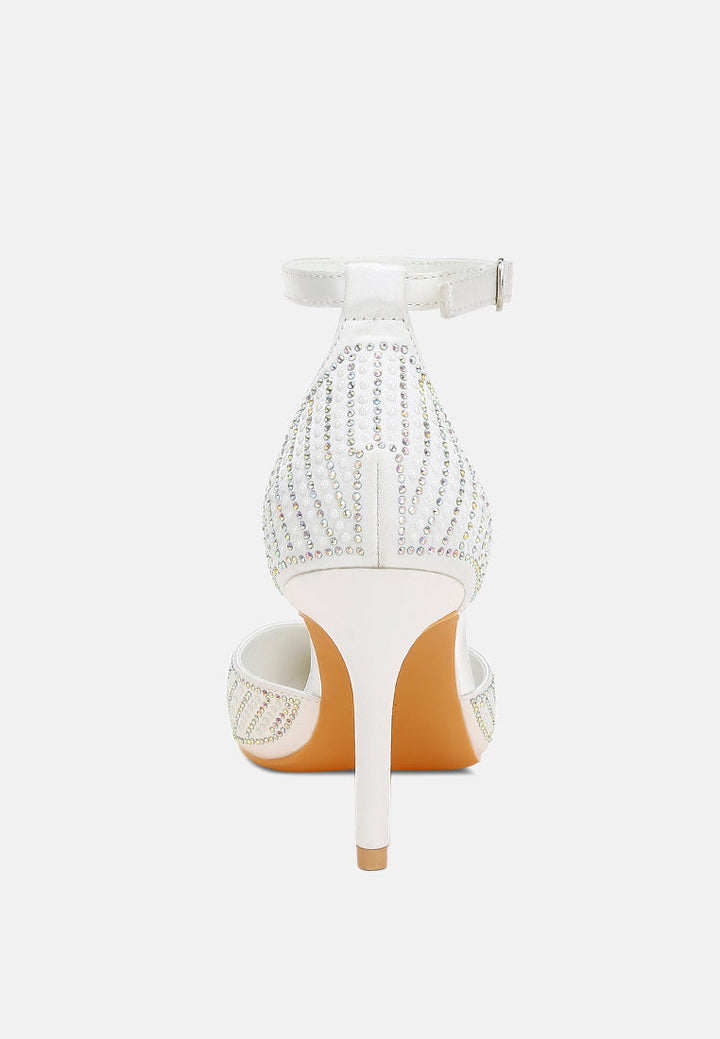 pearls & sequins embellished stiletto sandals#color_white