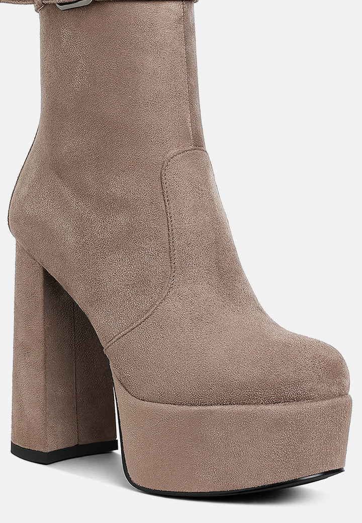 women flared block heel mid-calf boots#color_taupe