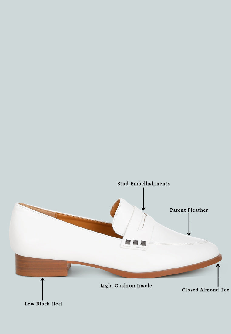 women patent pleather penny loafers#color_off-white