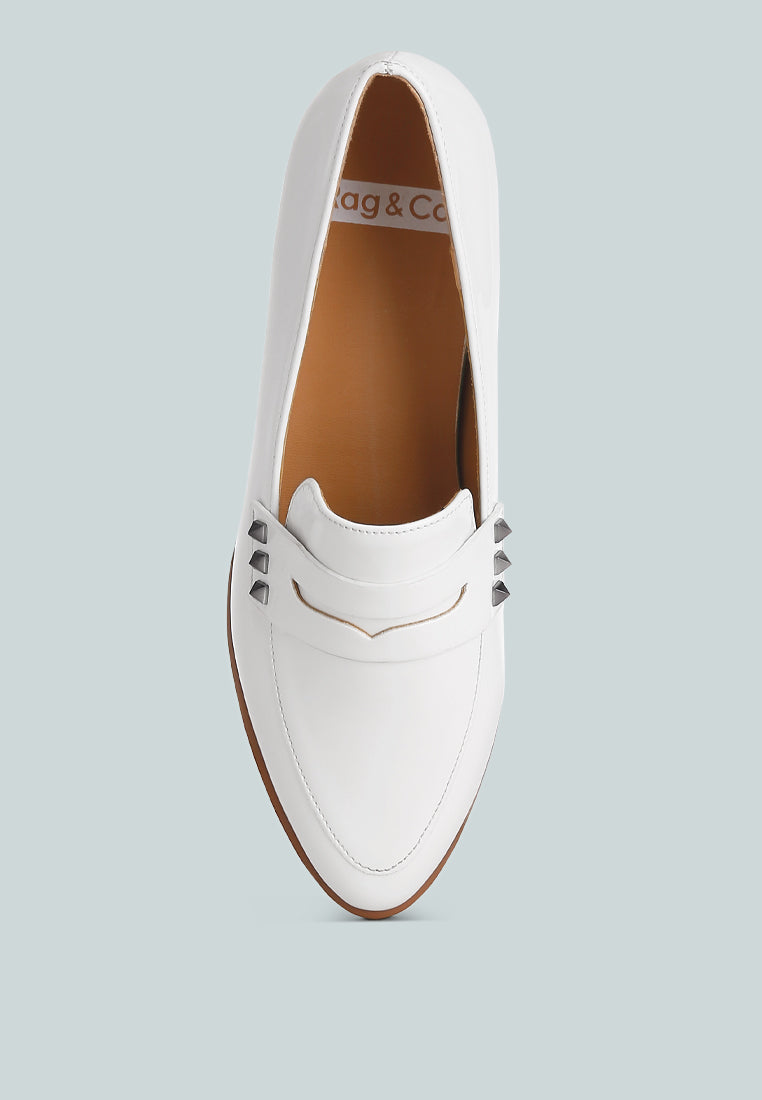 women patent pleather penny loafers#color_off-white
