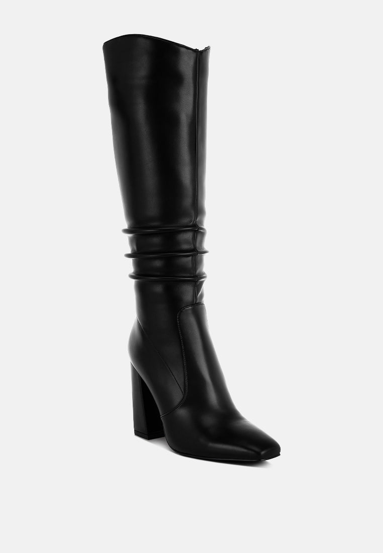 women slouchy calf boots#color_black