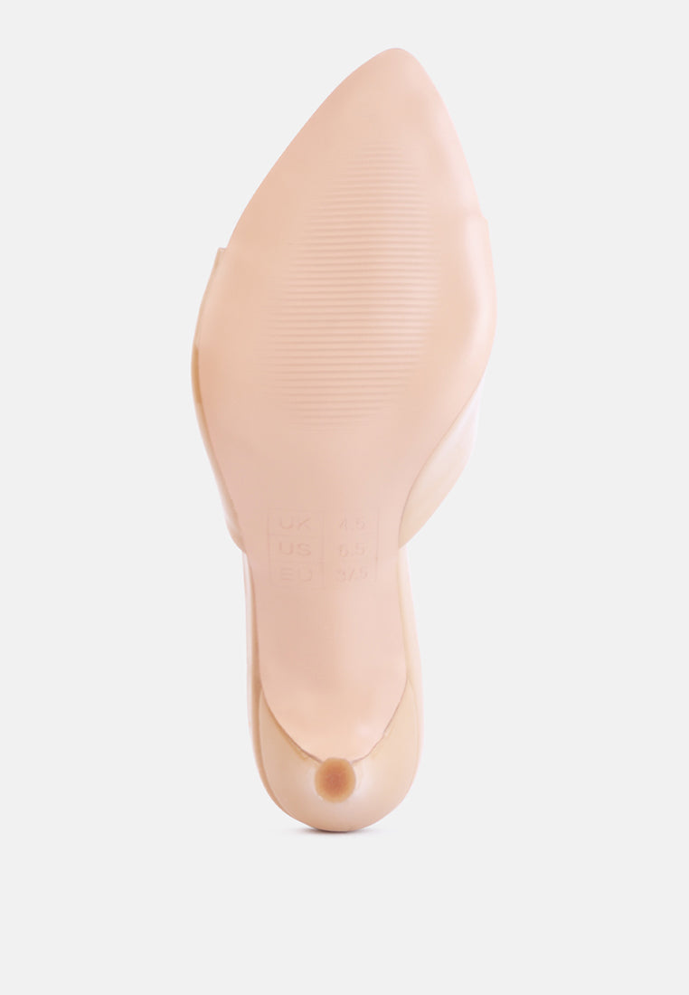 women patent pu high heel sandals#color_beige