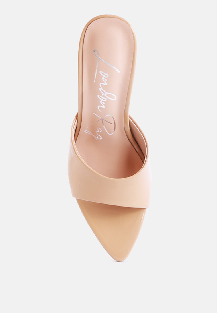 women patent pu high heel sandals#color_beige