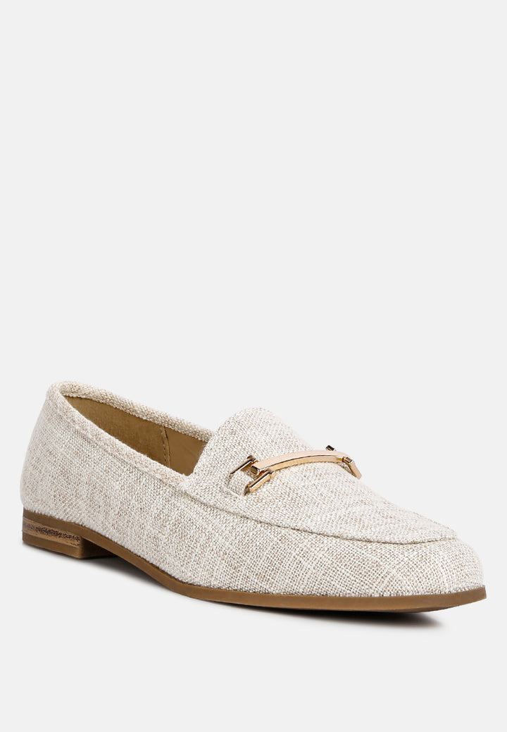 women checkered casual loafers#color_beige