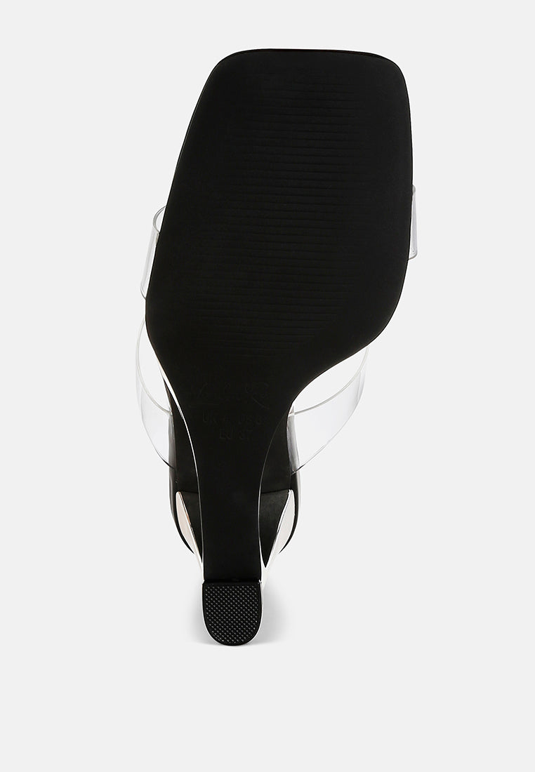 zelene fantasy wedge heel clear sandals#color_black
