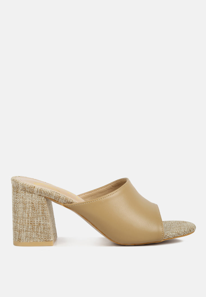 women block heel slip on sandals#color_tan