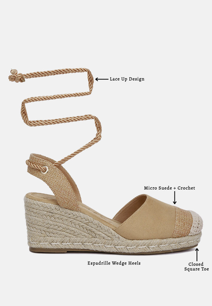 lace-up crochet espadrilles#color_tan