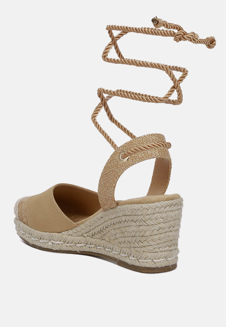lace-up crochet espadrilles#color_tan