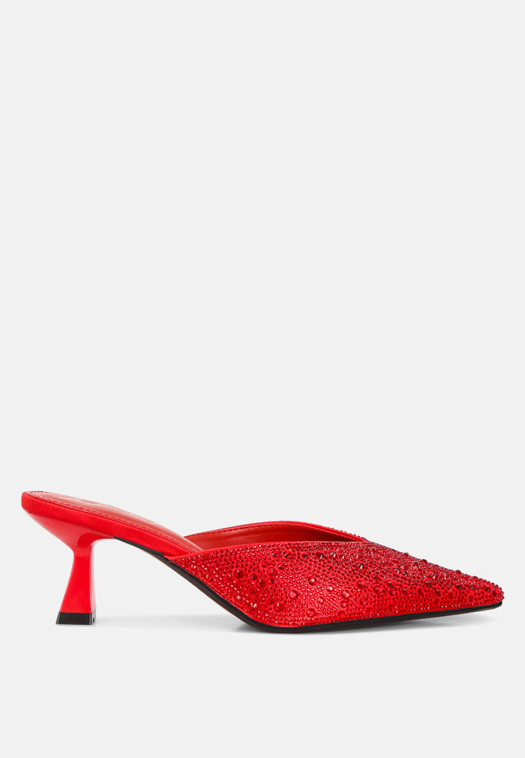 women aldora rhinestones embellished mules#color_red