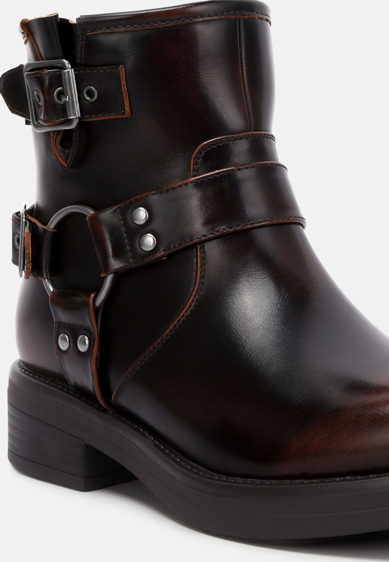 women allux pin buckle boots#color_brown