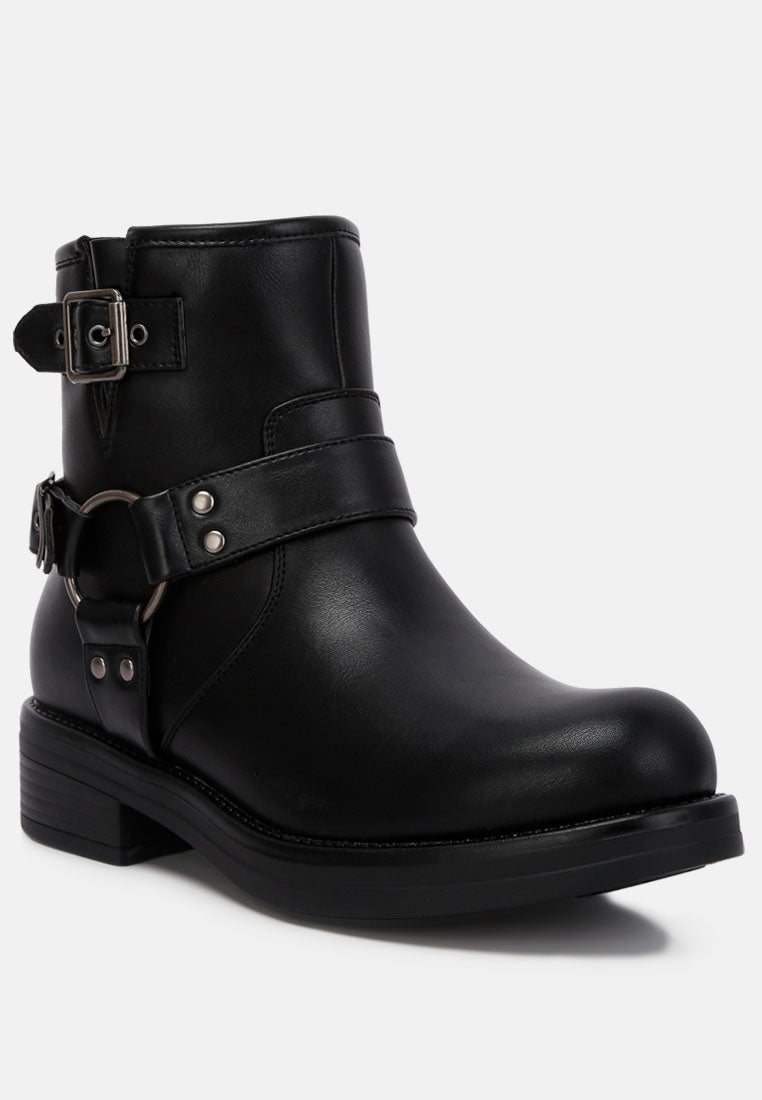women allux pin buckle boots#color_black