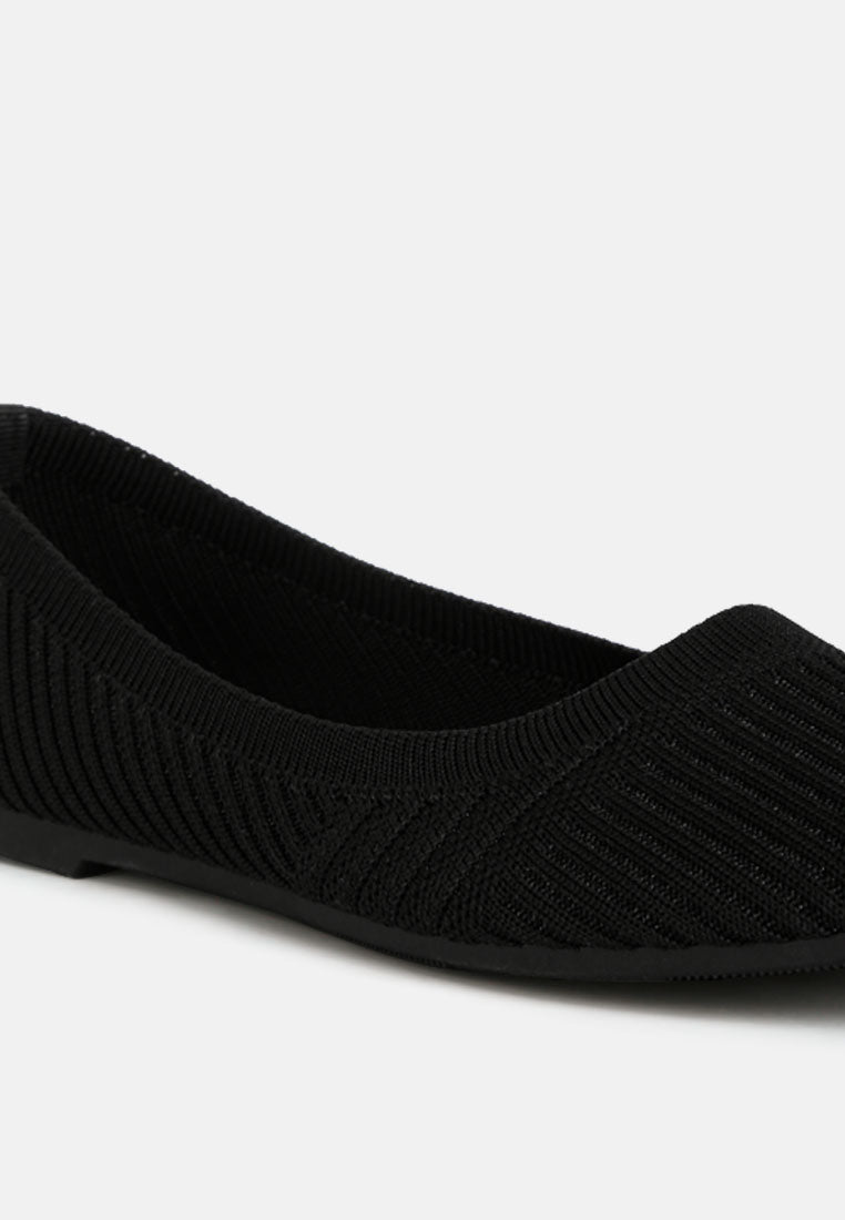 women solid casual ballet flats#color_black