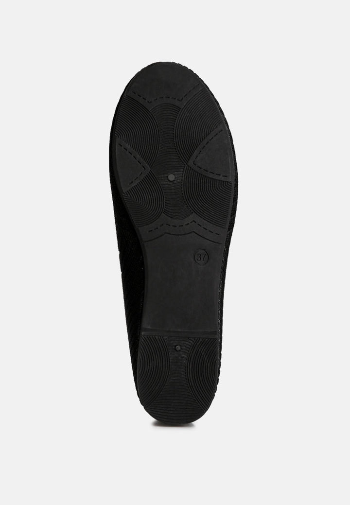 women solid casual ballet flats#color_black