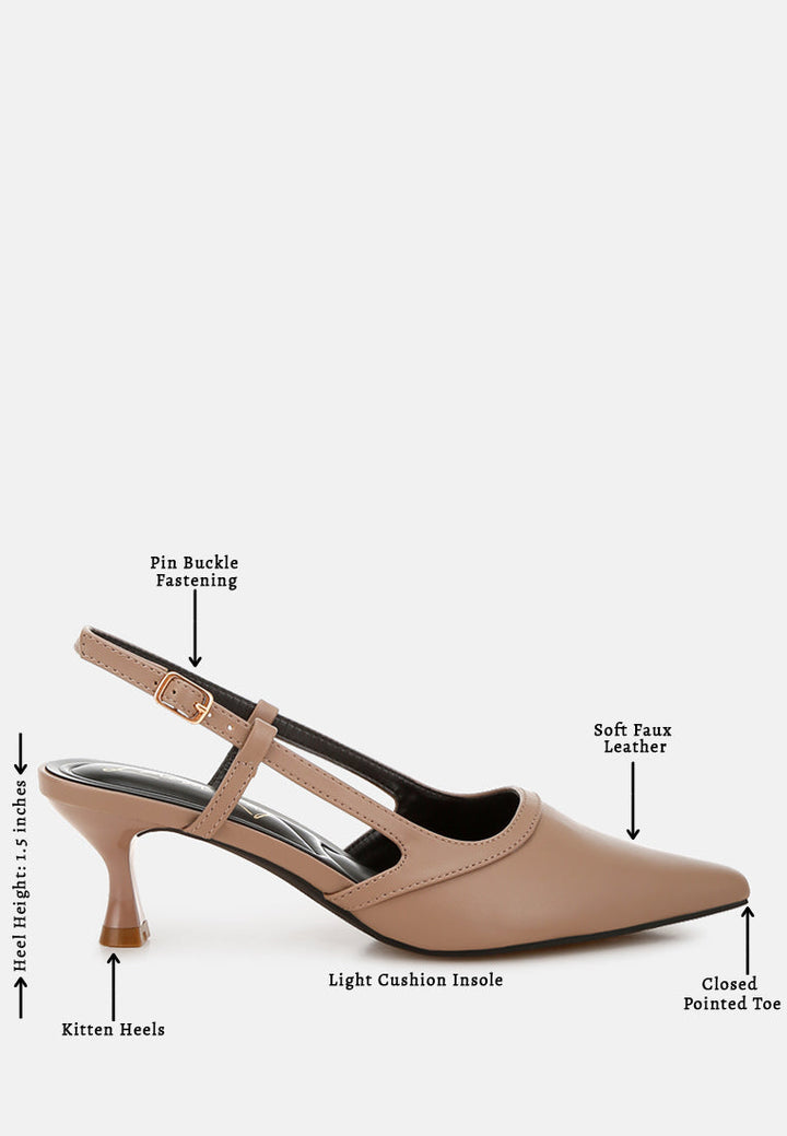 women kitten heel slingback sandals#color_taupe