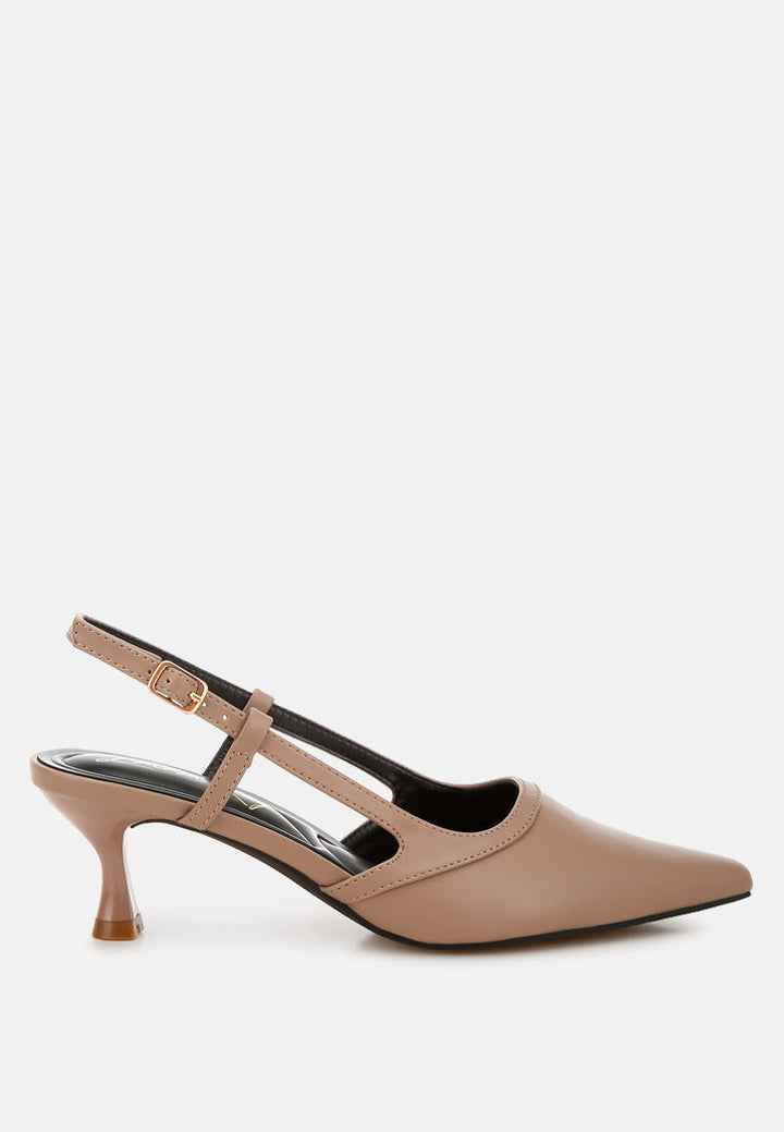 women kitten heel slingback sandals#color_taupe