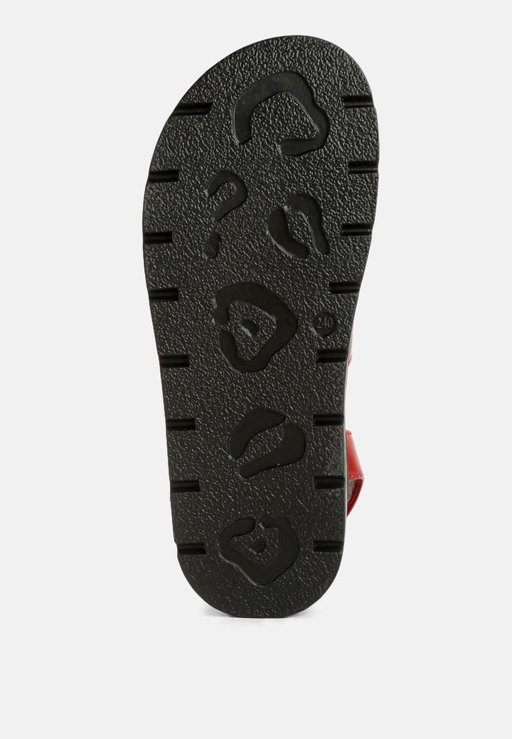 women buckle detail sandals#color_burgundy