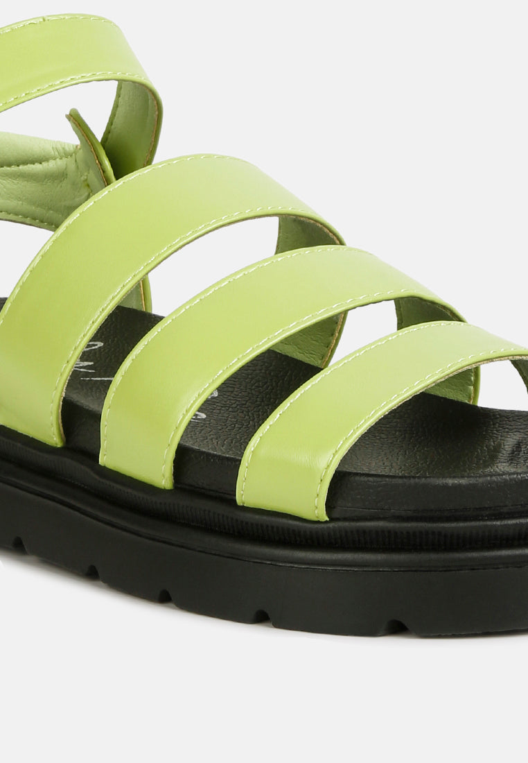 women buckle detail sandals#color_green