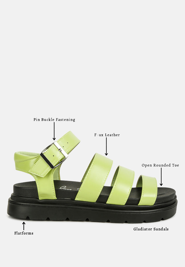 women buckle detail sandals#color_green