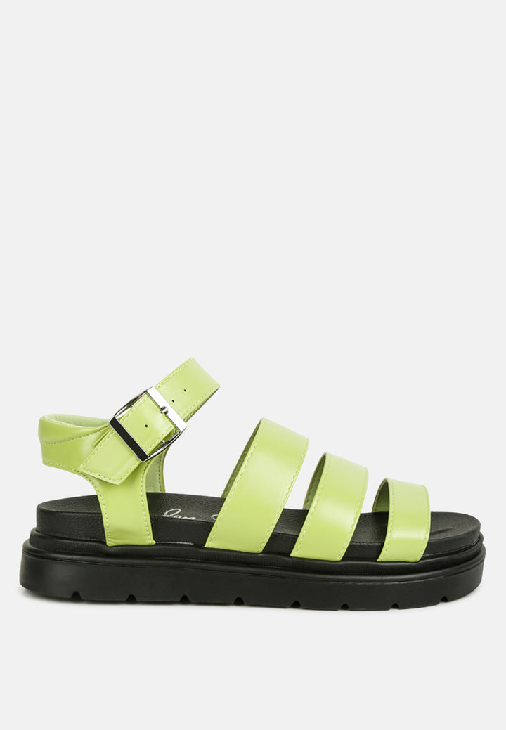 women buckle detail sandals#color_green