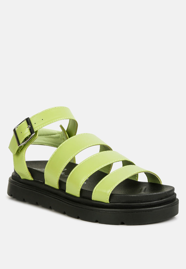 women buckle detail sandals#color_green