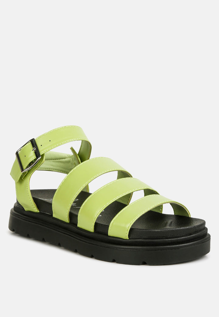 women buckle detail sandals#color_green