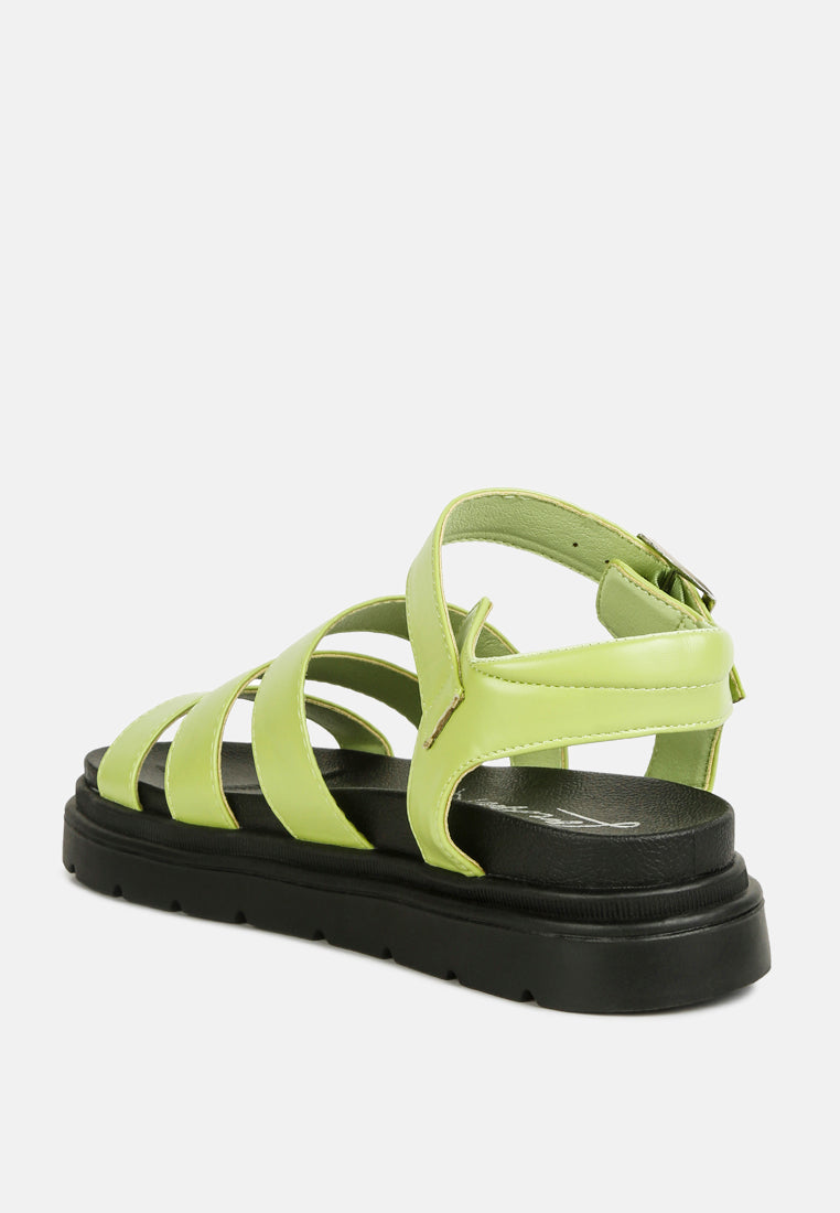 women buckle detail sandals#color_green