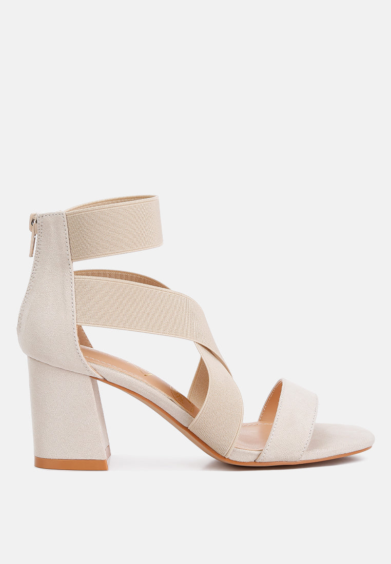 benicia elastic strappy block heel sandals#color_beige