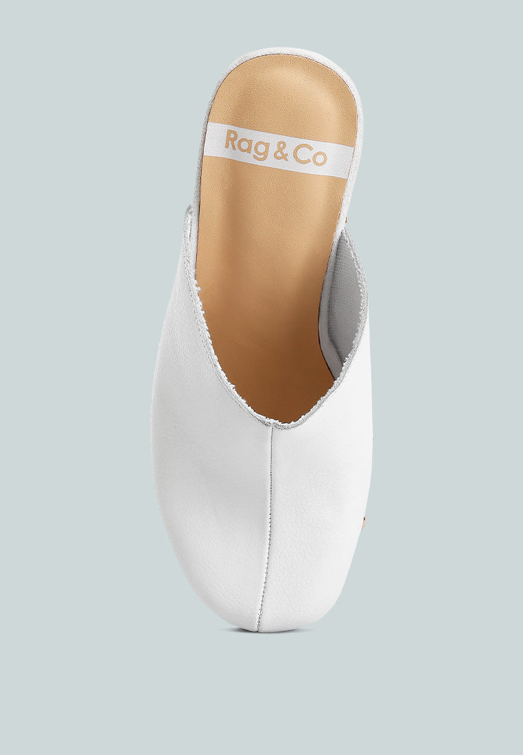 Women Recycled Leather Clogs