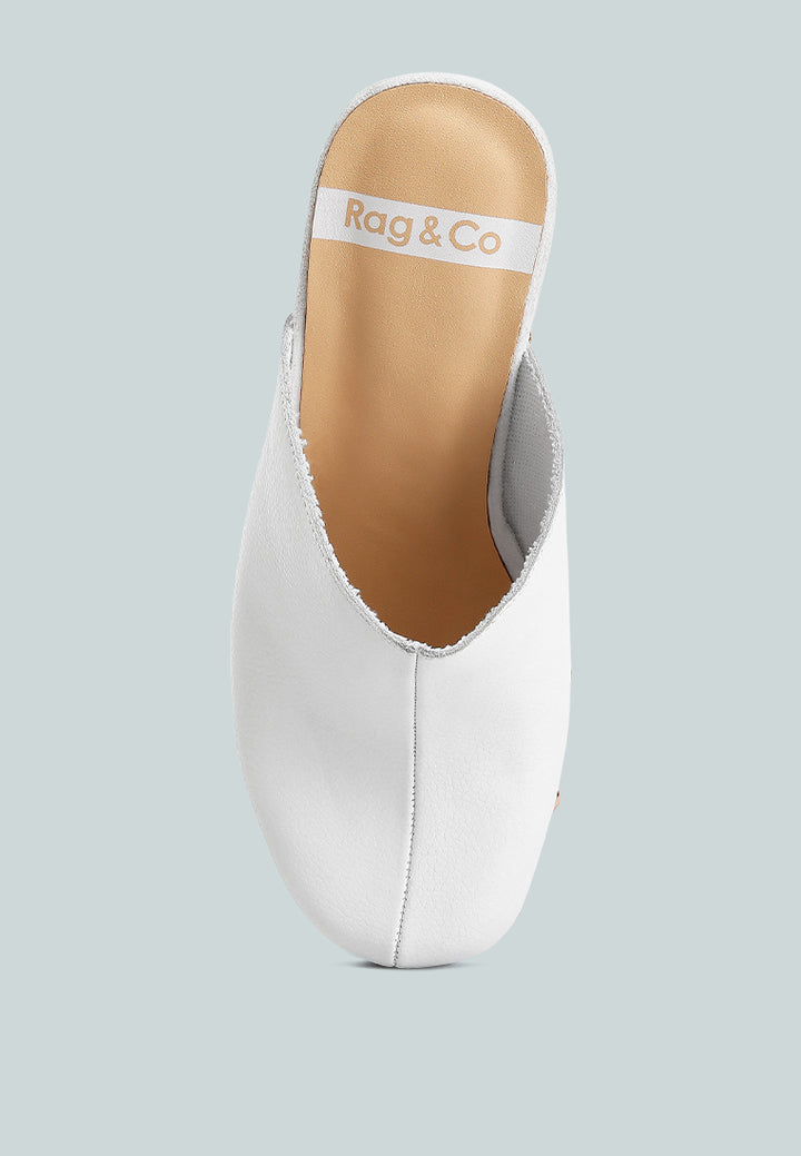 Women Recycled Leather Clogs
