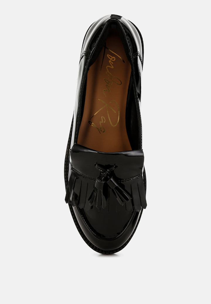 Women Tassel Faux Leather Loafers