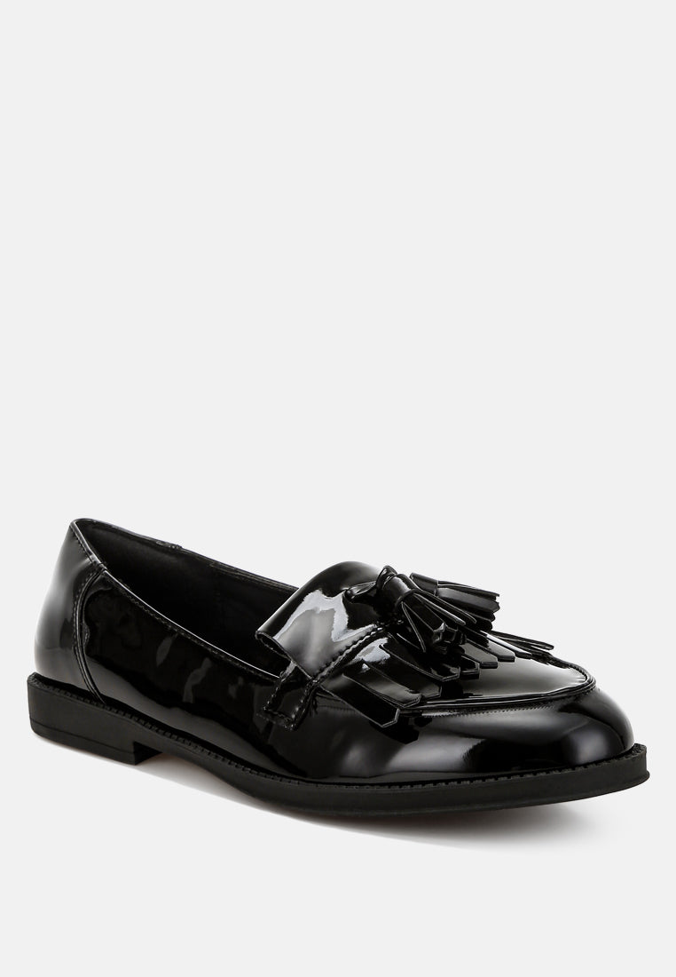 Women Tassel Faux Leather Loafers