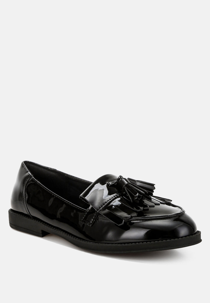 Women Tassel Faux Leather Loafers