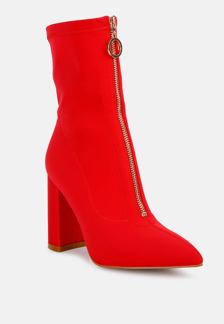 women bobbettes block heeled ankle boot#color_red