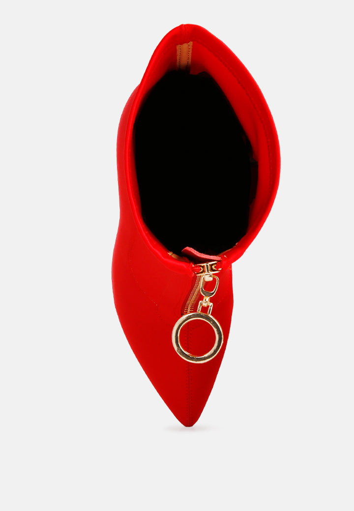 women bobbettes block heeled ankle boot#color_red