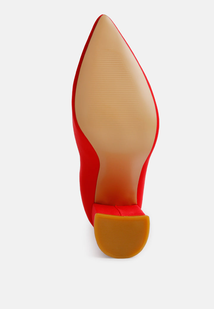 women bobbettes block heeled ankle boot#color_red