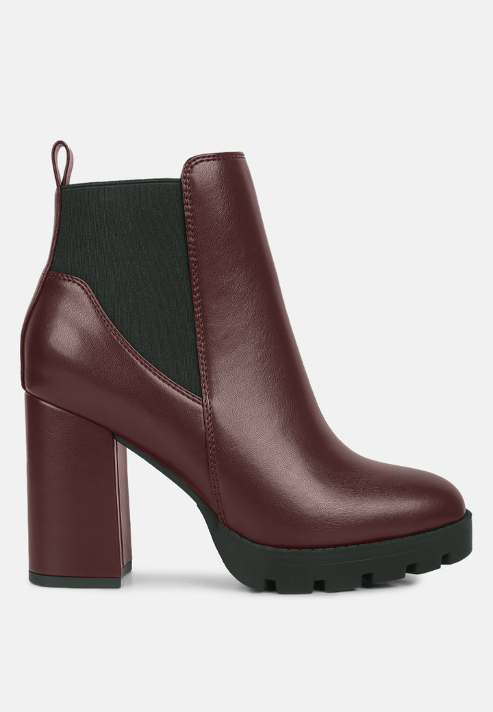 women bolt block heeled chelsea boots#color_burgundy