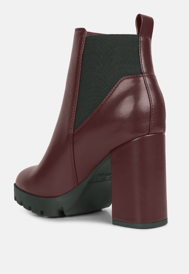 women bolt block heeled chelsea boots#color_burgundy
